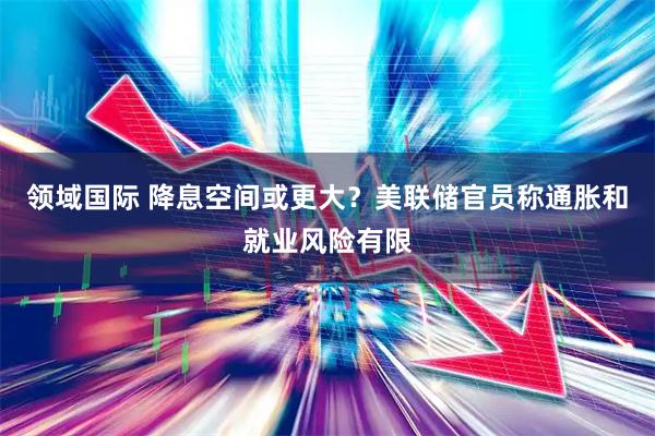 领域国际 降息空间或更大？美联储官员称通胀和就业风险有限